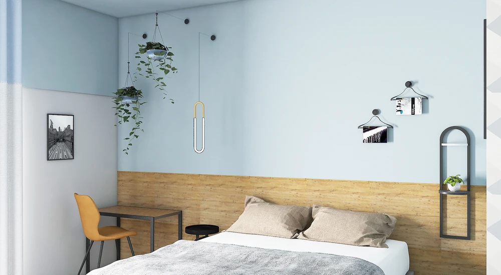 Hotel Raum mit Doppelbett